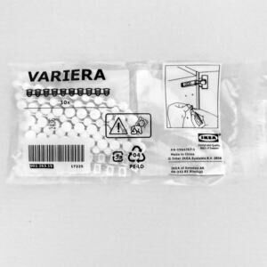 IKEA VARIERA White Cover Caps for Unused Drill Holes (100 Pack)